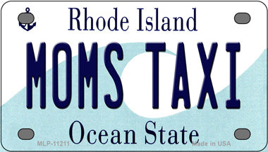 Moms Taxi Rhode Island Novelty Mini Metal License Plate Tag