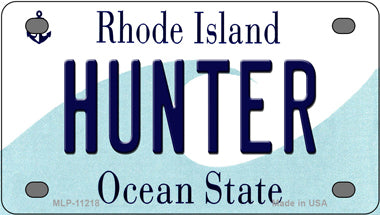 Hunter Rhode Island Novelty Mini Metal License Plate Tag