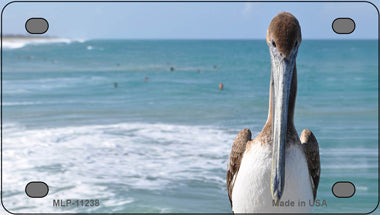 Pelican Ocean Novelty Mini Metal License Plate Tag