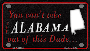 Alabama Dude Novelty Mini Metal License Plate Tag