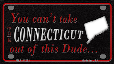 Connecticut Dude Novelty Mini Metal License Plate Tag
