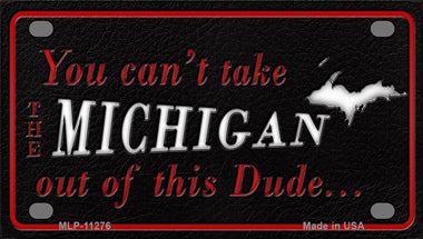 Michigan Dude Novelty Mini Metal License Plate Tag