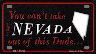 Nevada Dude Novelty Mini Metal License Plate Tag