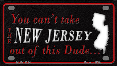 New Jersey Dude Novelty Mini Metal License Plate Tag
