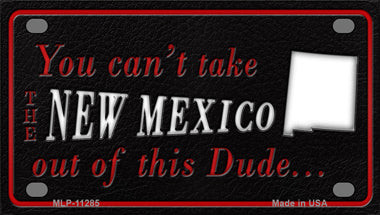 New Mexico Dude Novelty Mini Metal License Plate Tag