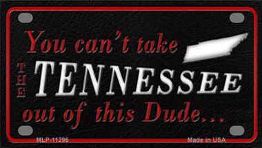 Tennessee Dude Novelty Mini Metal License Plate Tag