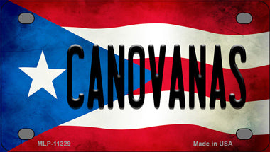 Canovanas Puerto Rico Flag Novelty Mini Metal License Plate Tag