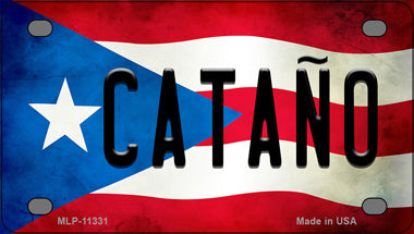 Catano Puerto Rico Flag Novelty Mini Metal License Plate Tag