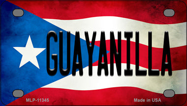 Guayanilla Puerto Rico Flag Novelty Mini Metal License Plate Tag