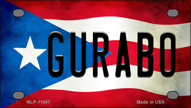 Gurabo Puerto Rico Flag Novelty Mini Metal License Plate Tag