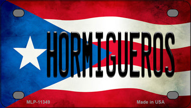Hormigueros Puerto Rico Flag Novelty Mini Metal License Plate Tag