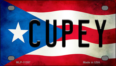 Cupey Puerto Rico Flag Novelty Mini Metal License Plate Tag