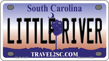 Little River South Carolina Novelty Mini Metal License Plate Tag