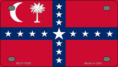 South Carolina Sovereignty Flag Novelty Mini Metal License Plate Tag