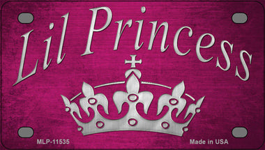 Lil Princess Novelty Mini Metal License Plate Tag