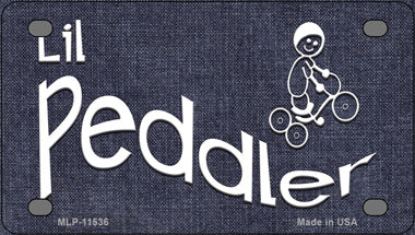Lil Peddler Novelty Mini Metal License Plate Tag