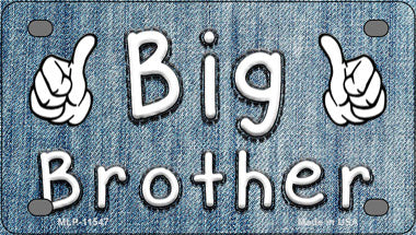 Big Brother Novelty Mini Metal License Plate Tag