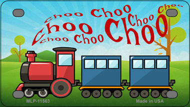 Choo Choo Novelty Mini Metal License Plate Tag