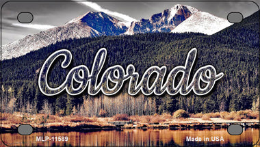 Colorado Forest and Mountains Novelty Mini Metal License Plate Tag