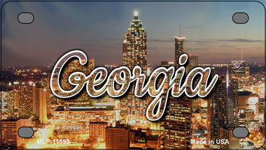 Georgia City Lights Novelty Mini Metal License Plate Tag