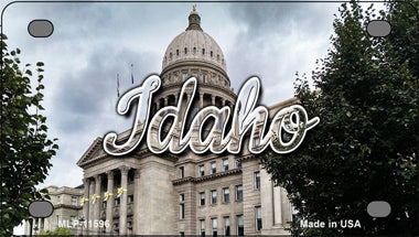 Idaho Capital Building Novelty Mini Metal License Plate Tag