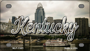 Kentucky City Skyline Novelty Mini Metal License Plate Tag