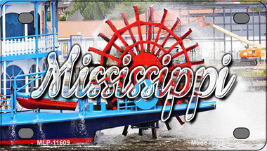 Mississippi Boat Novelty Mini Metal License Plate Tag
