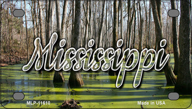 Mississippi Swamp Novelty Mini Metal License Plate Tag