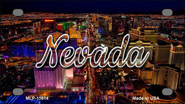 Nevada City Lights Novelty Mini Metal License Plate Tag