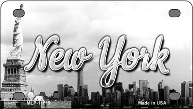 New York Statue of Liberty Novelty Mini Metal License Plate Tag