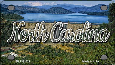 North Carolina Dam Novelty Mini Metal License Plate Tag