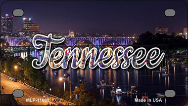 Tennessee Bridge Lights Novelty Mini Metal License Plate Tag