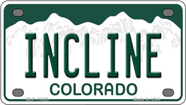 Incline Colorado Novelty Mini Metal License Plate Tag