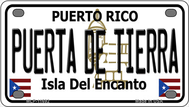 Puerta De Tierra Puerto Rico Novelty Mini Metal License Plate Tag