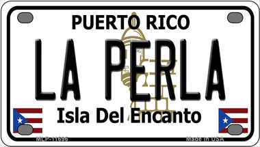 La Perla Puerto Rico Novelty Mini Metal License Plate Tag