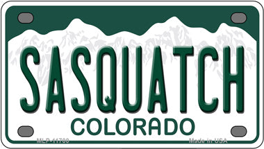 Sasquatch Colorado Novelty Mini Metal License Plate Tag
