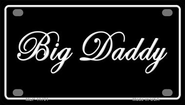 Big Daddy Novelty Mini Metal License Plate Tag