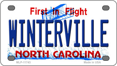 Winterville North Carolina Novelty Mini Metal License Plate Tag