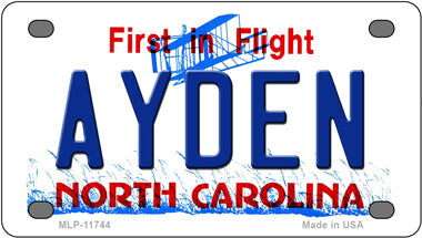 Ayden North Carolina Novelty Mini Metal License Plate Tag