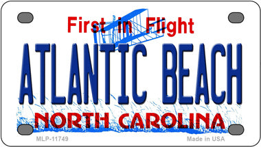 Atlantic Beach North Carolina Novelty Mini Metal License Plate Tag