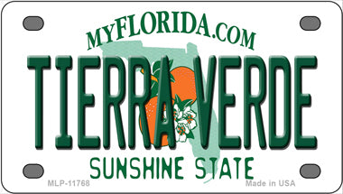 Tierra Verde Florida Novelty Mini Metal License Plate Tag