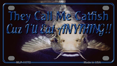 They Call Me Catfish Novelty Mini Metal License Plate Tag