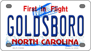Goldsboro North Carolina Novelty Mini Metal License Plate Tag