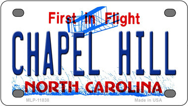 Chapel Hill North Carolina Novelty Mini Metal License Plate Tag
