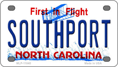 Southport North Carolina Novelty Mini Metal License Plate Tag