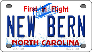 New Bern North Carolina Novelty Mini Metal License Plate Tag