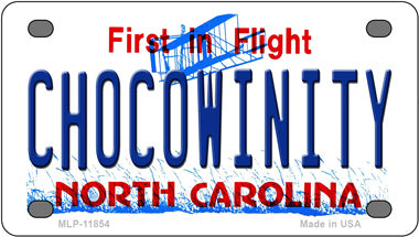 Chocowinity North Carolina Novelty Mini Metal License Plate Tag