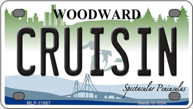 Cruisin Woodward Michigan Novelty Mini Metal License Plate Tag