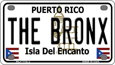 The Bronx Puerto Rico Novelty Mini Metal License Plate Tag