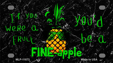 Fineapple Novelty Mini Metal License Plate Tag